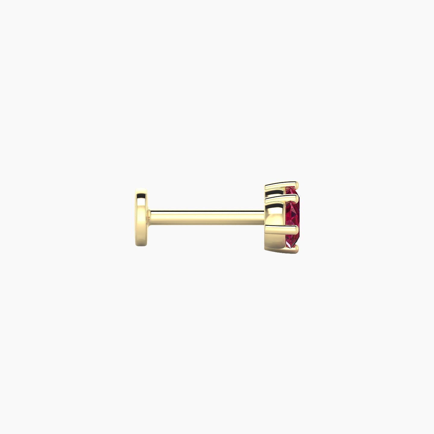 Isis | 18k Yellow Gold 6.5 mm 7.5 mm Ruby Piercing