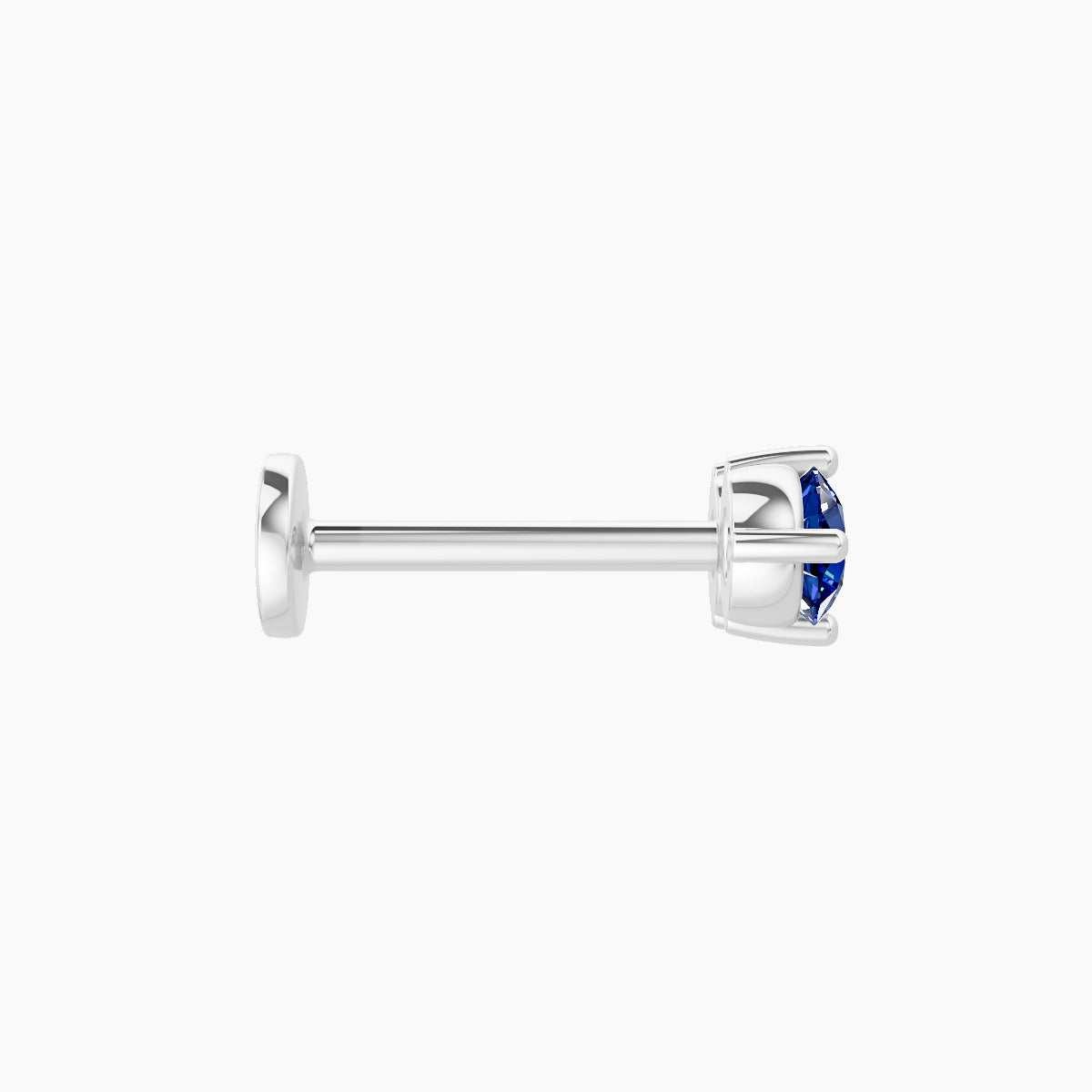 Isis | 18k White Gold 8 mm 7.5 mm Sapphire Piercing