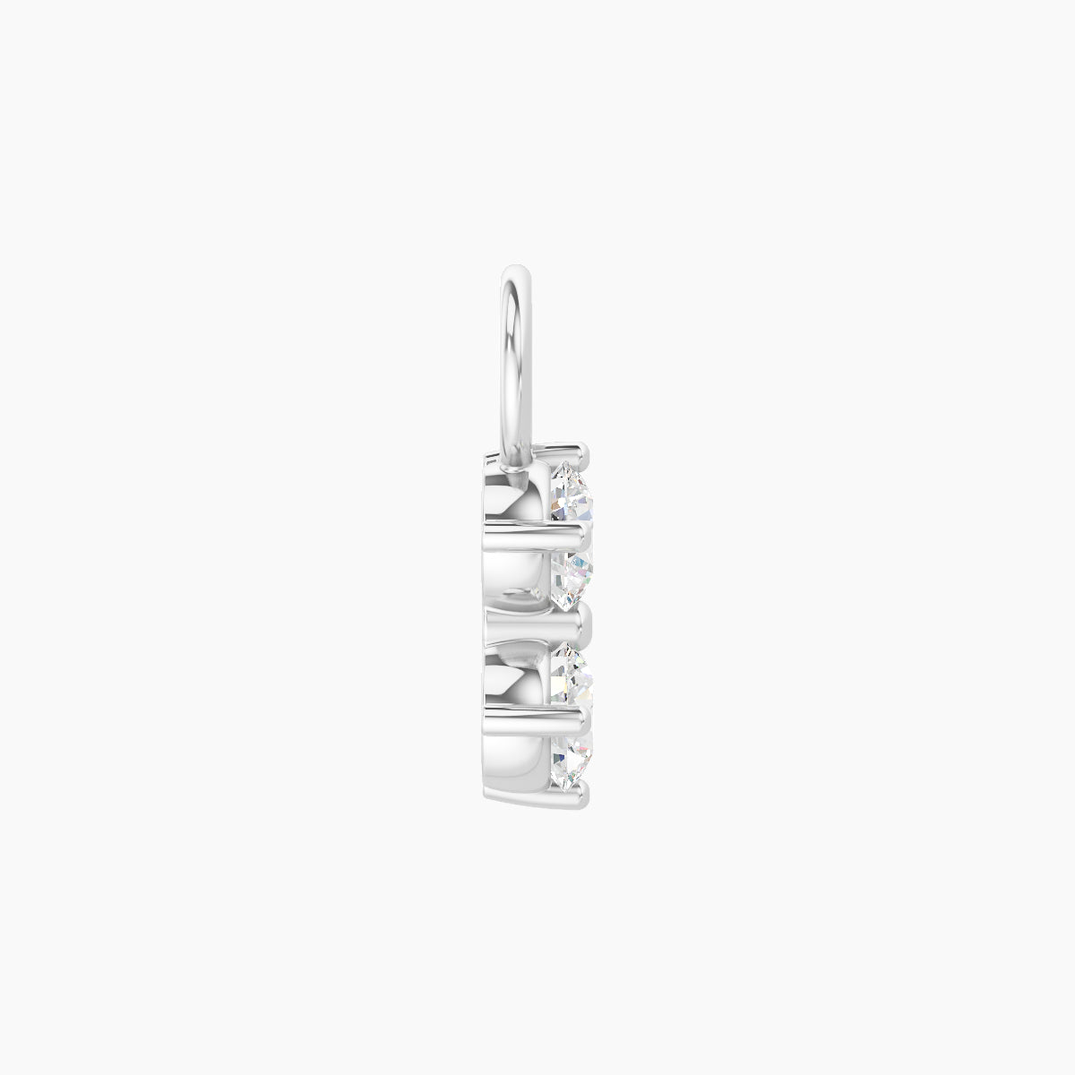 Isis | 18k White Gold 7.5 mm Diamond Charm