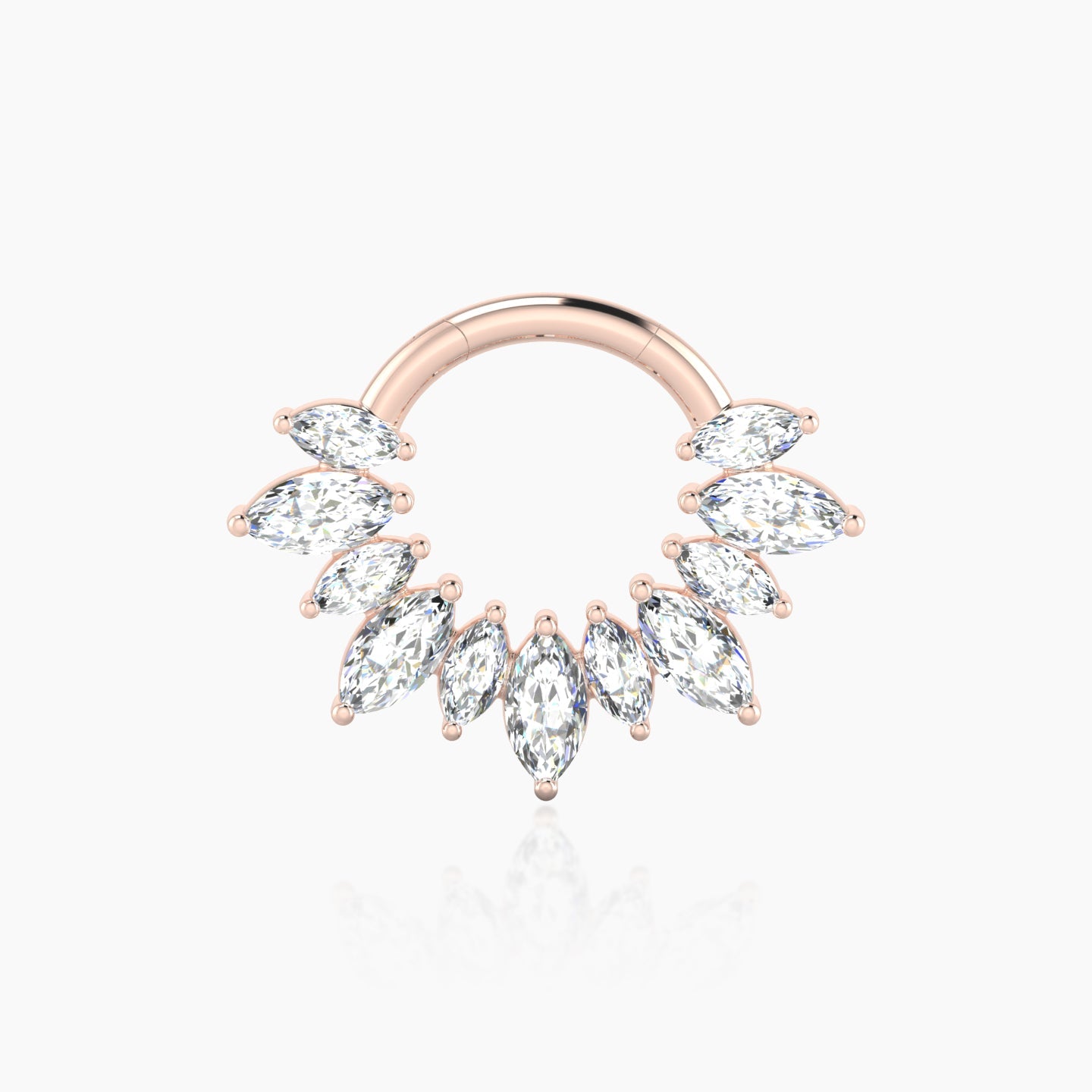 Joy | 18k Rose Gold 6.5 mm Diamond Septum Piercing