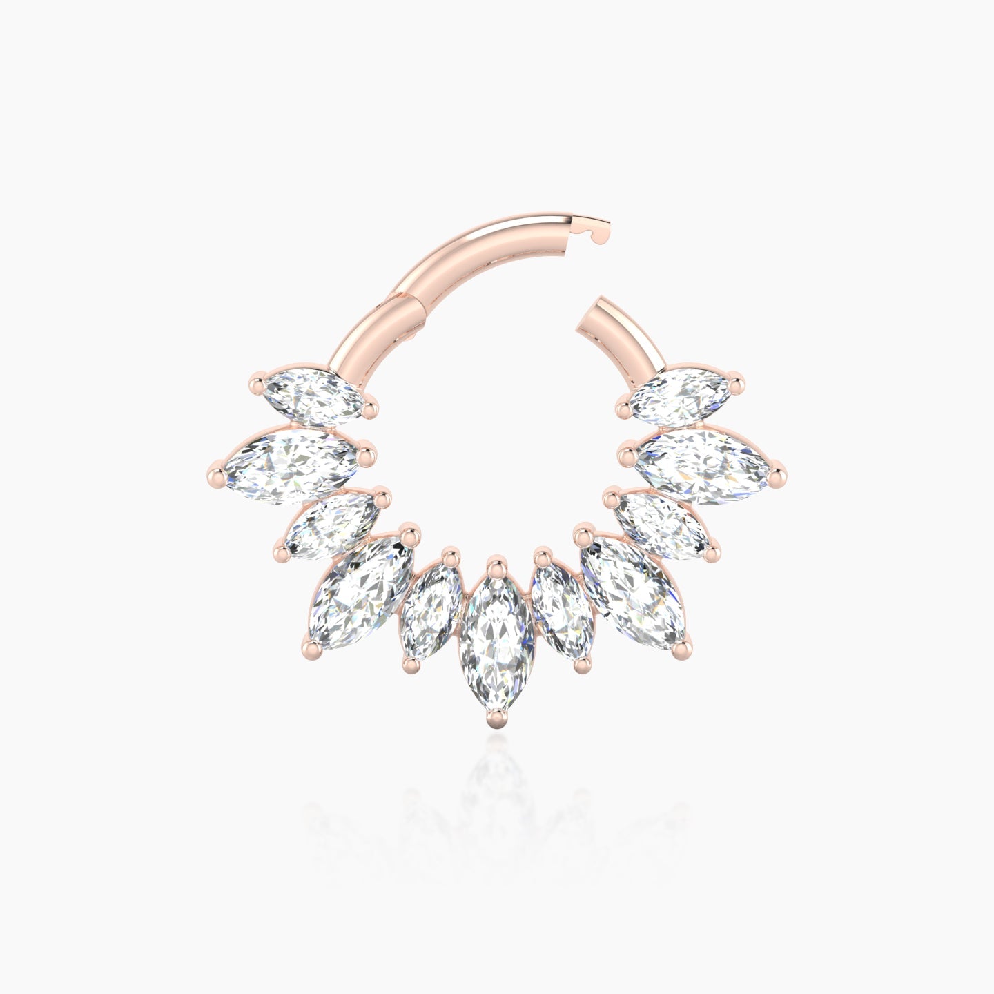 Joy | 18k Rose Gold 6.5 mm Diamond Septum Piercing