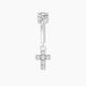 Junon | Piercing Rook Croix Diamant