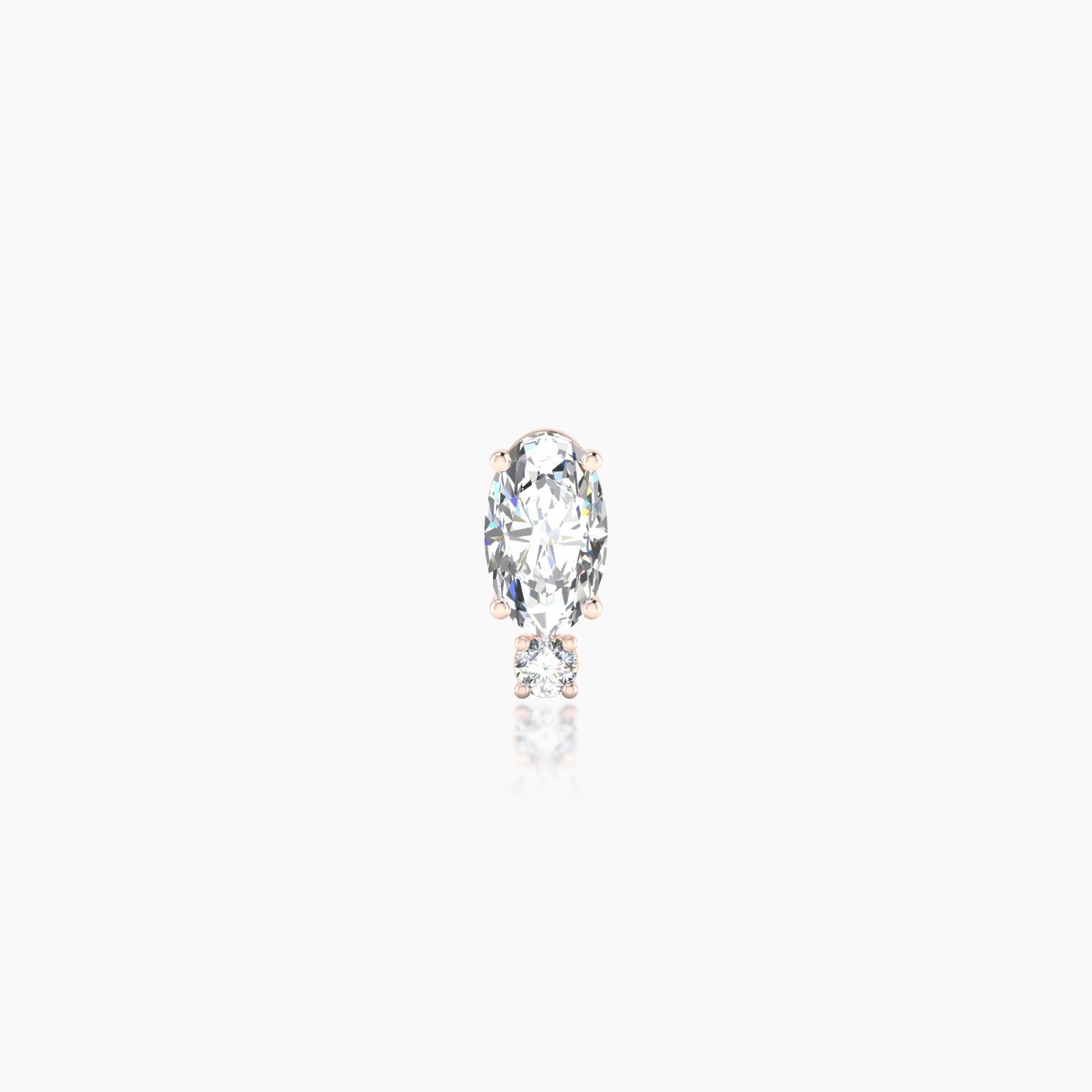 Kali | 18k Rose Gold 6.5 mm 5 mm Diamond Piercing