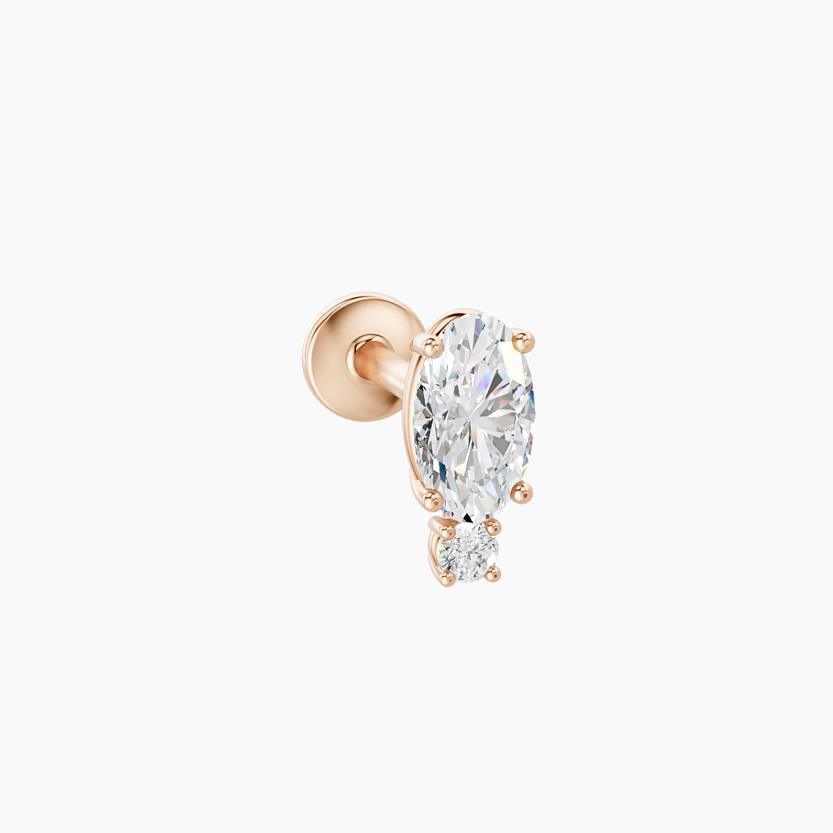 Kali | 18k Rose Gold 6.5 mm 6.5 mm Diamond Piercing