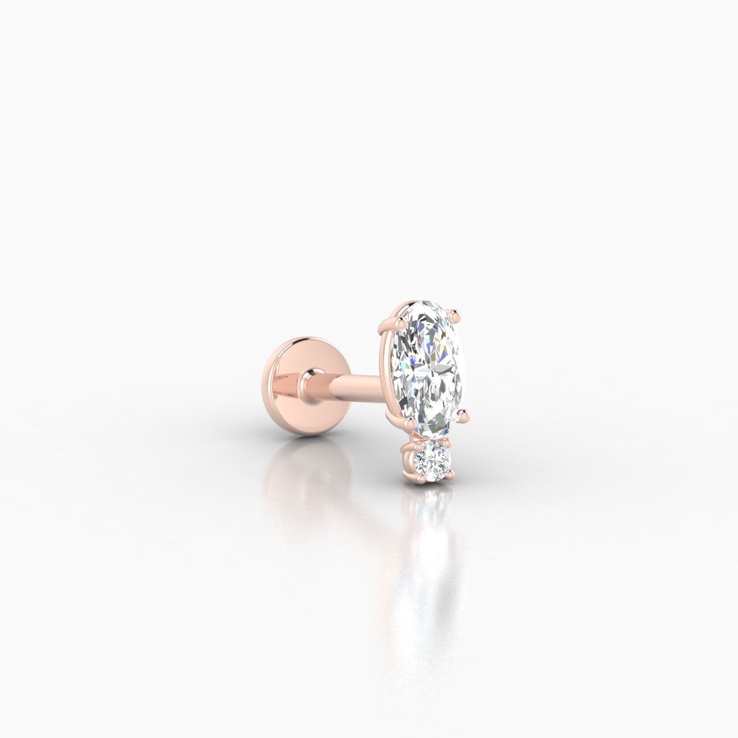 Kali | 18k Rose Gold 6.5 mm 6.5 mm Diamond Piercing