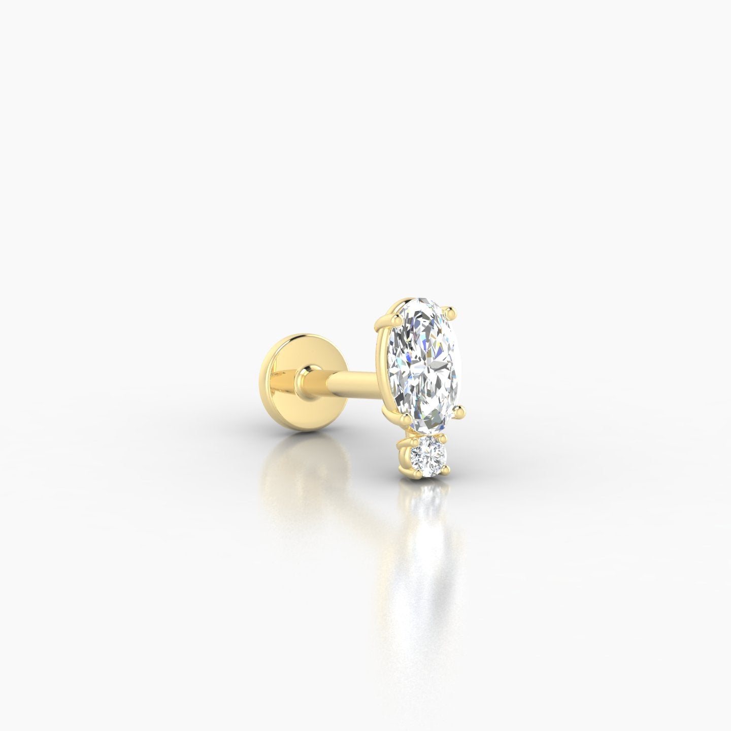 Kali | 18k Yellow Gold 6.5 mm 6.5 mm Diamond Piercing