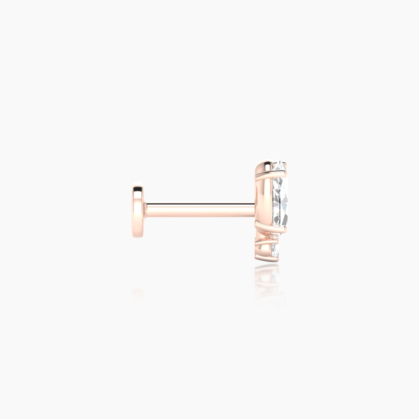 Kali | 18k Rose Gold 6.5 mm 6.5 mm Diamond Piercing