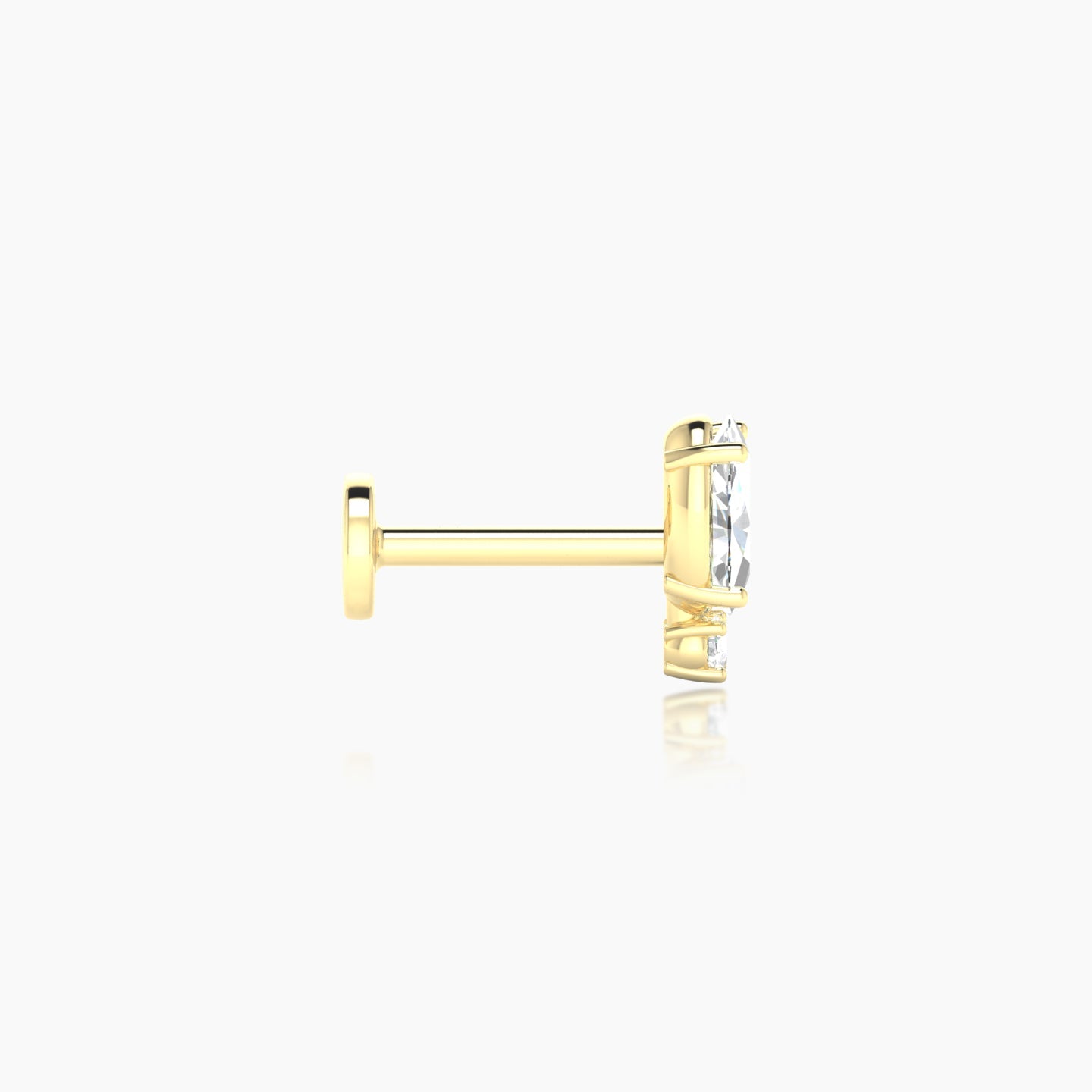 Kali | 18k Yellow Gold 6.5 mm 6.5 mm Diamond Piercing