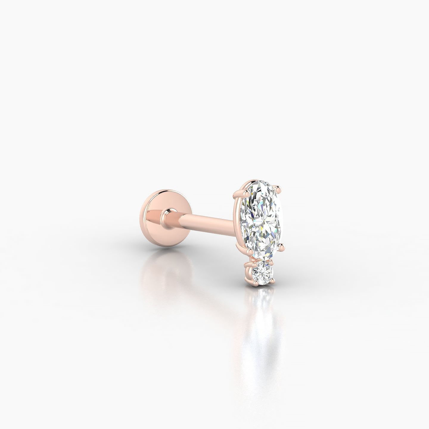 Kali | 18k Rose Gold 6.5 mm 8 mm Diamond Piercing