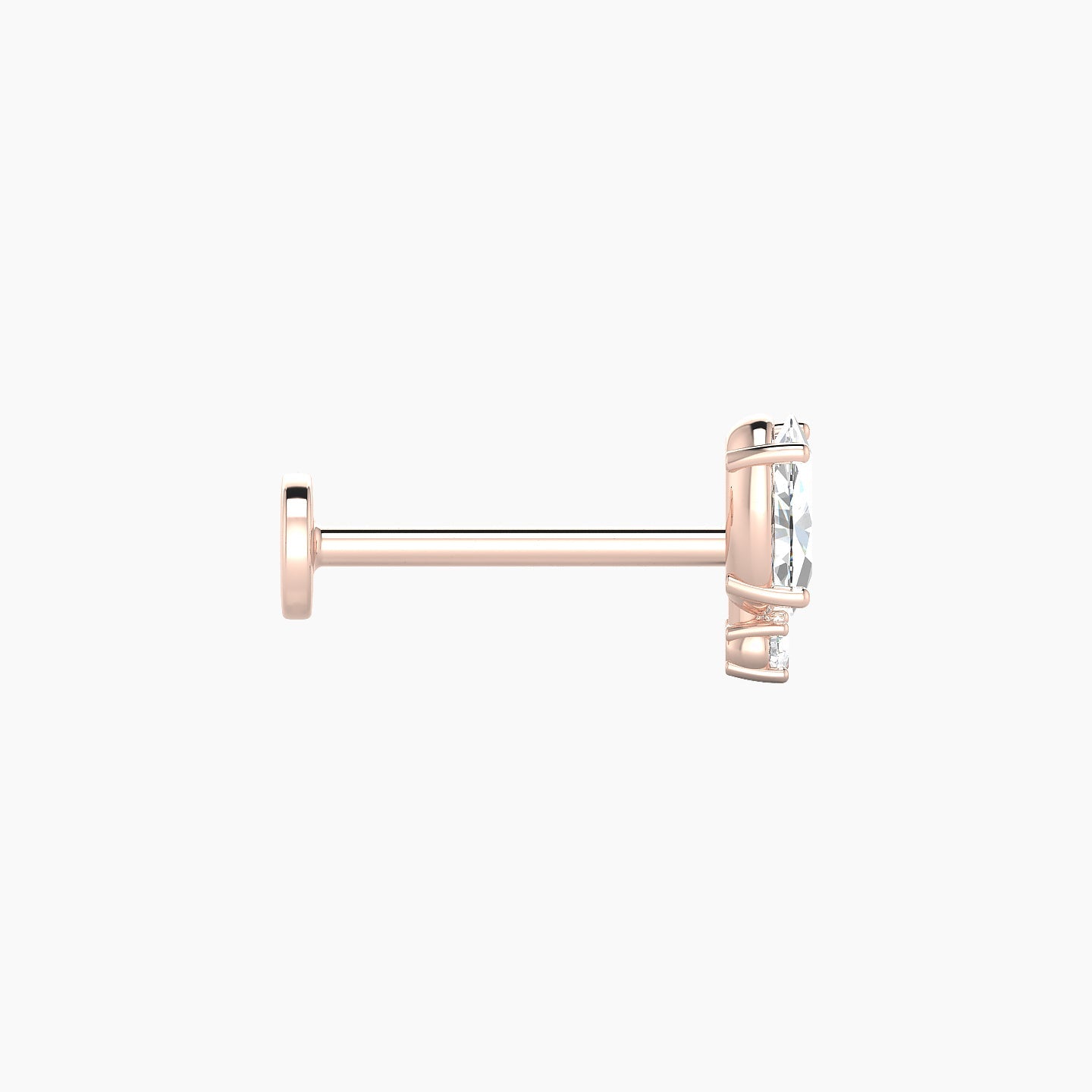 Kali | 18k Rose Gold 6.5 mm 8 mm Diamond Piercing