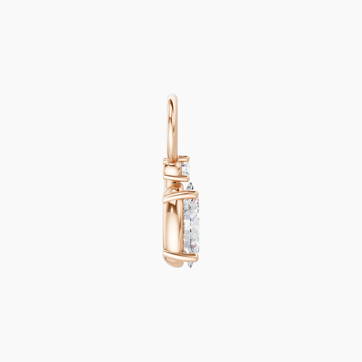 Kali | 18k Rose Gold 6.5 mm Diamond Charm