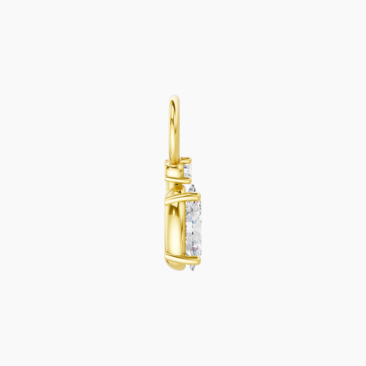 Kali | 18k Yellow Gold 6.5 mm Diamond Charm