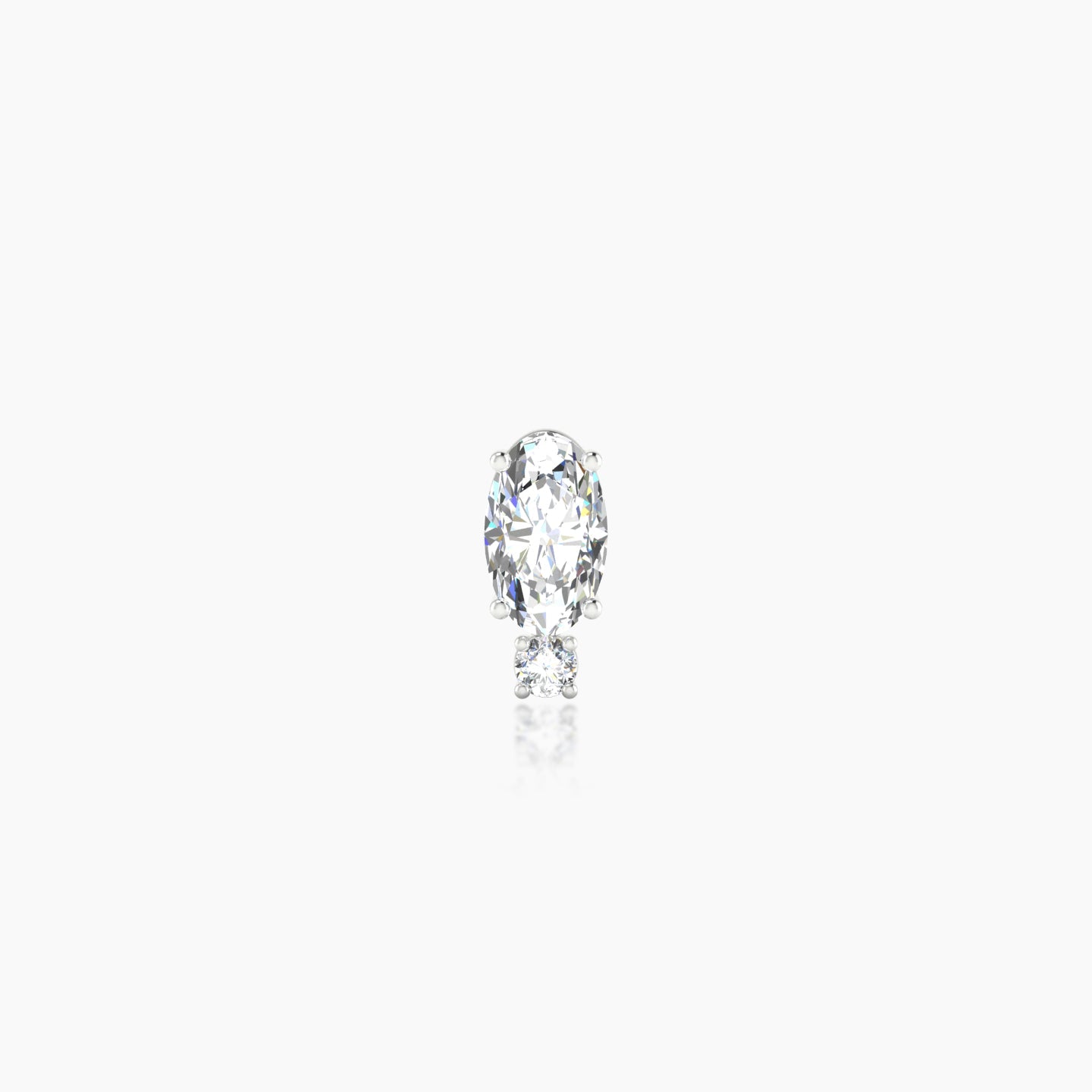 Kali | 18k White Gold 6.5 mm Diamond Piercing