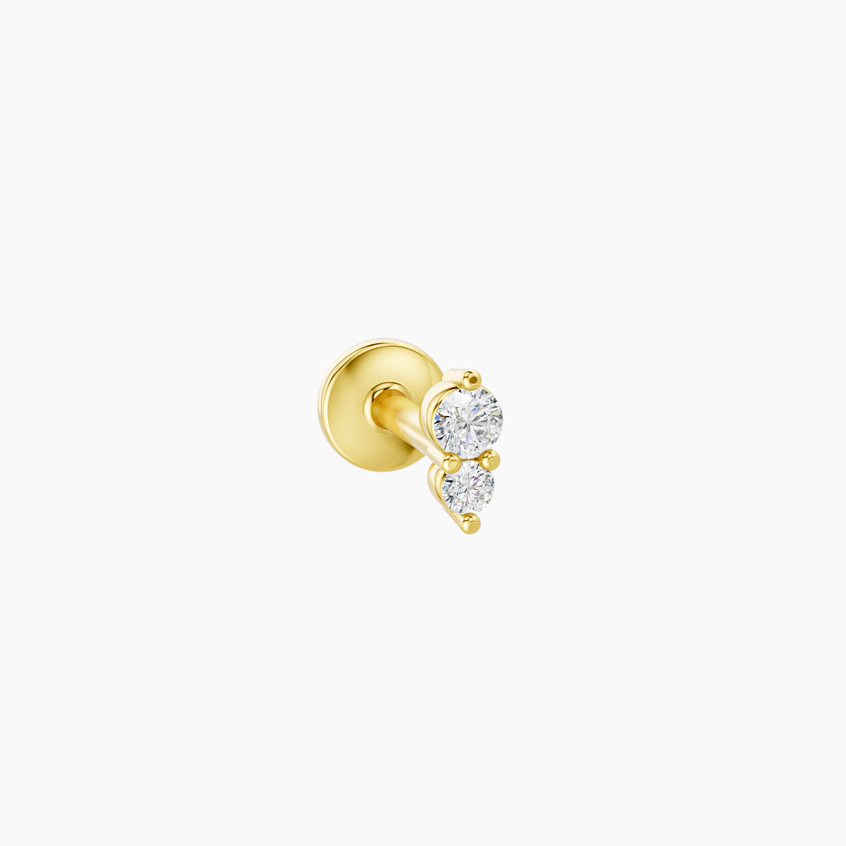 Laetitia | 18k Yellow Gold 4 mm 5 mm Diamond Piercing