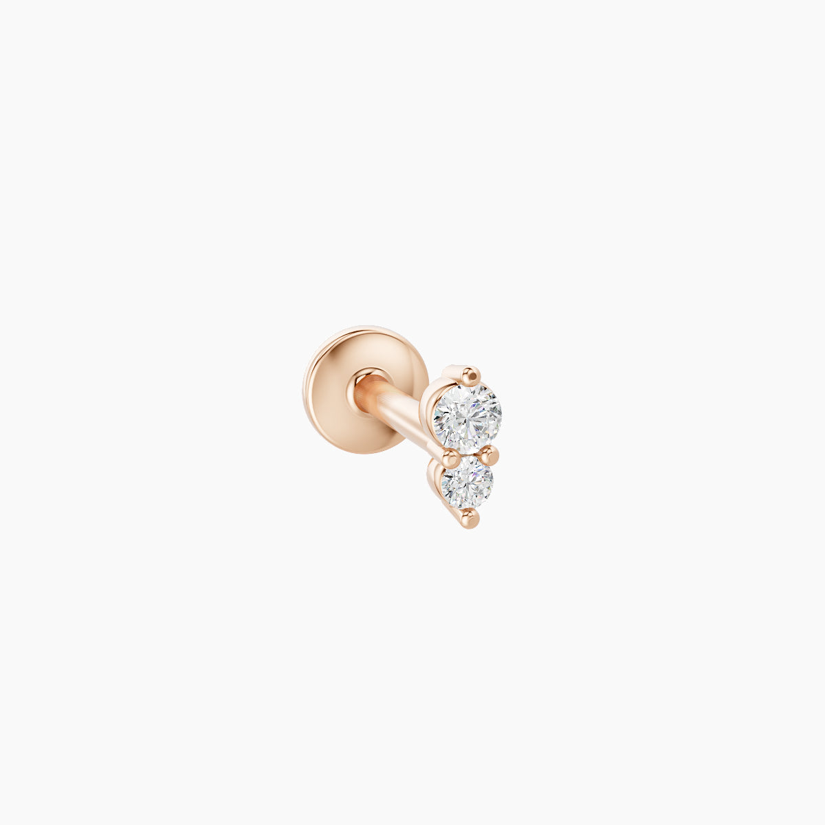 Laetitia | 18k Rose Gold 4 mm 6.5 mm Diamond Piercing
