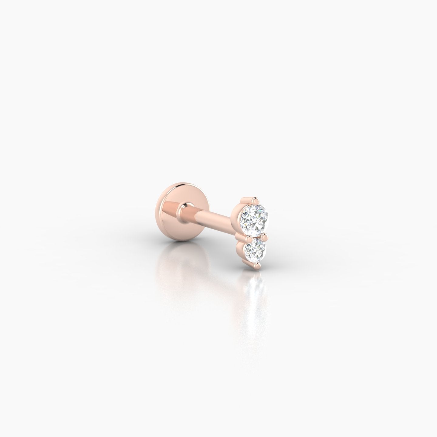 Laetitia | 18k Rose Gold 5 mm 6.5 mm Diamond Piercing