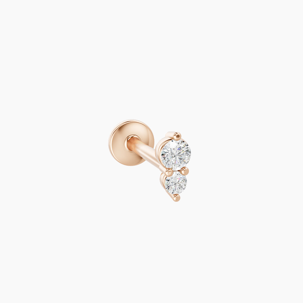 Laetitia | 18k Rose Gold 4.5 mm 8 mm Diamond Piercing
