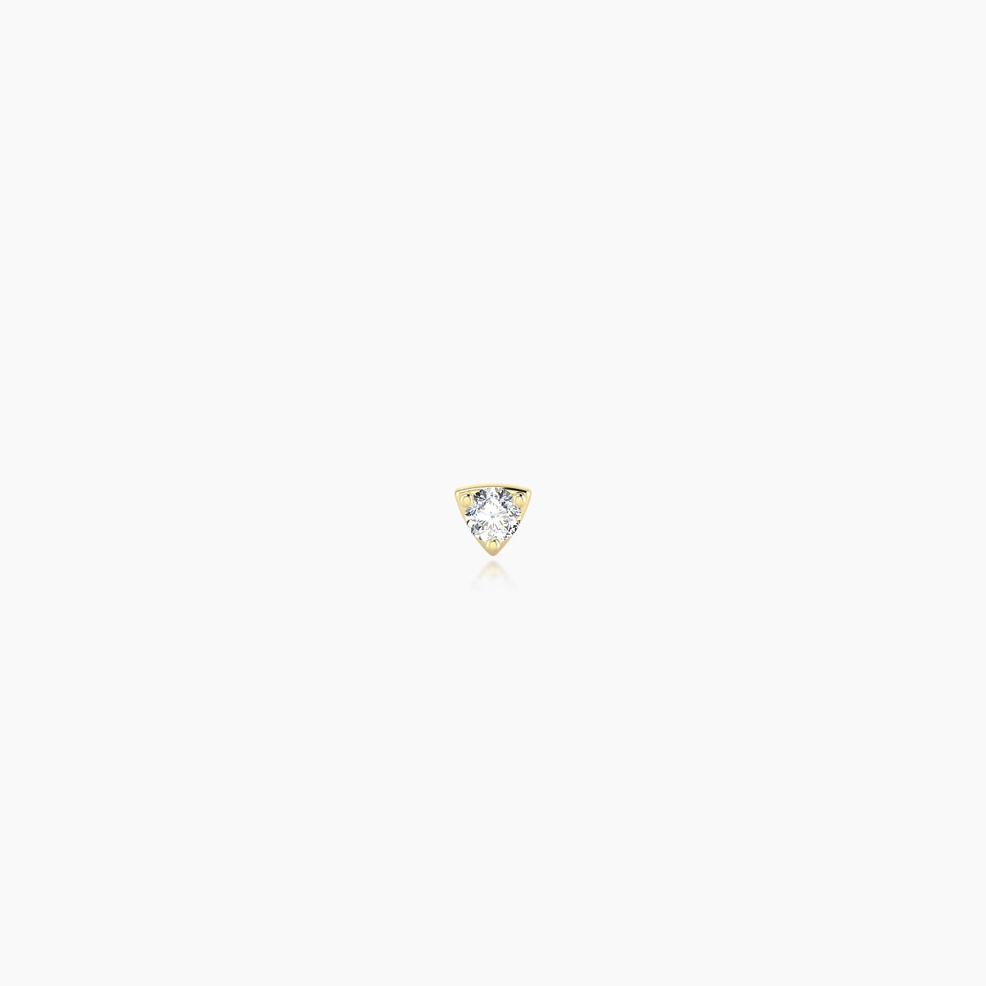 Leda | 18k Yellow Gold 2 mm 5 mm Round Diamond Piercing