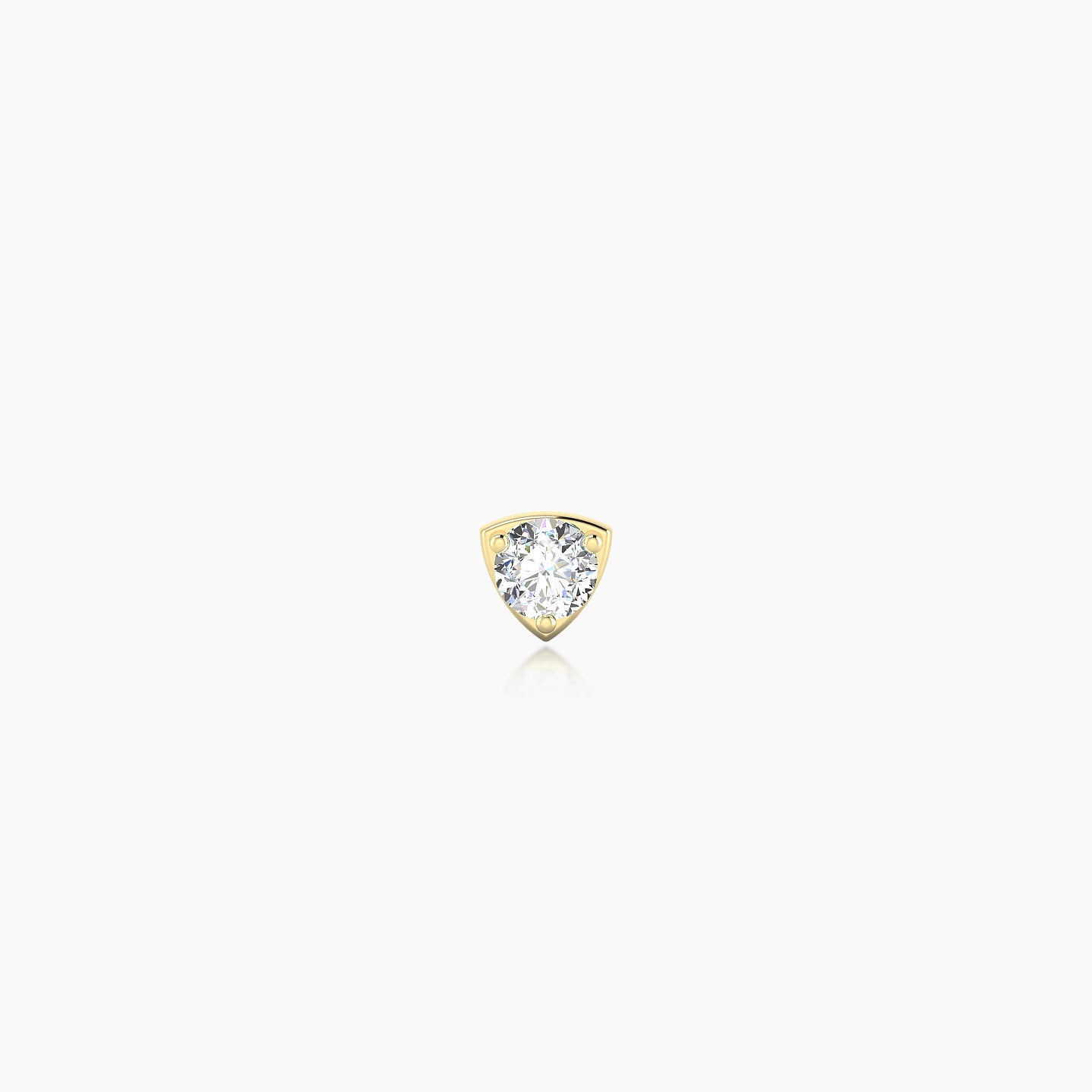 Leda | 18k Yellow Gold 3.5 mm 5 mm Round Diamond Piercing