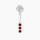 Leto | Trilogy Ruby & Diamond Rook Piercing
