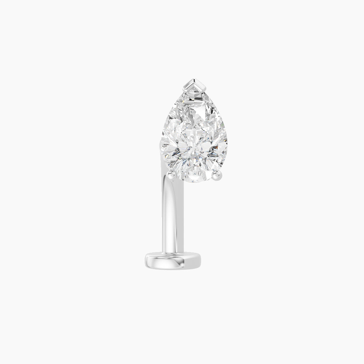 Livia | 18k White Gold 7 mm 10 mm Diamond Floating Navel Piercing