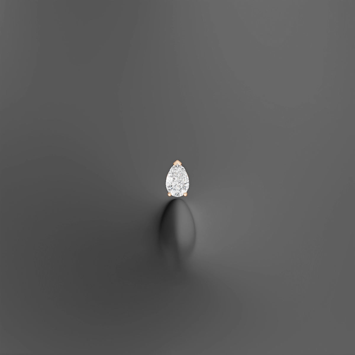 Livia | 18k Rose Gold 7 mm 8 mm Diamond Floating Navel Piercing