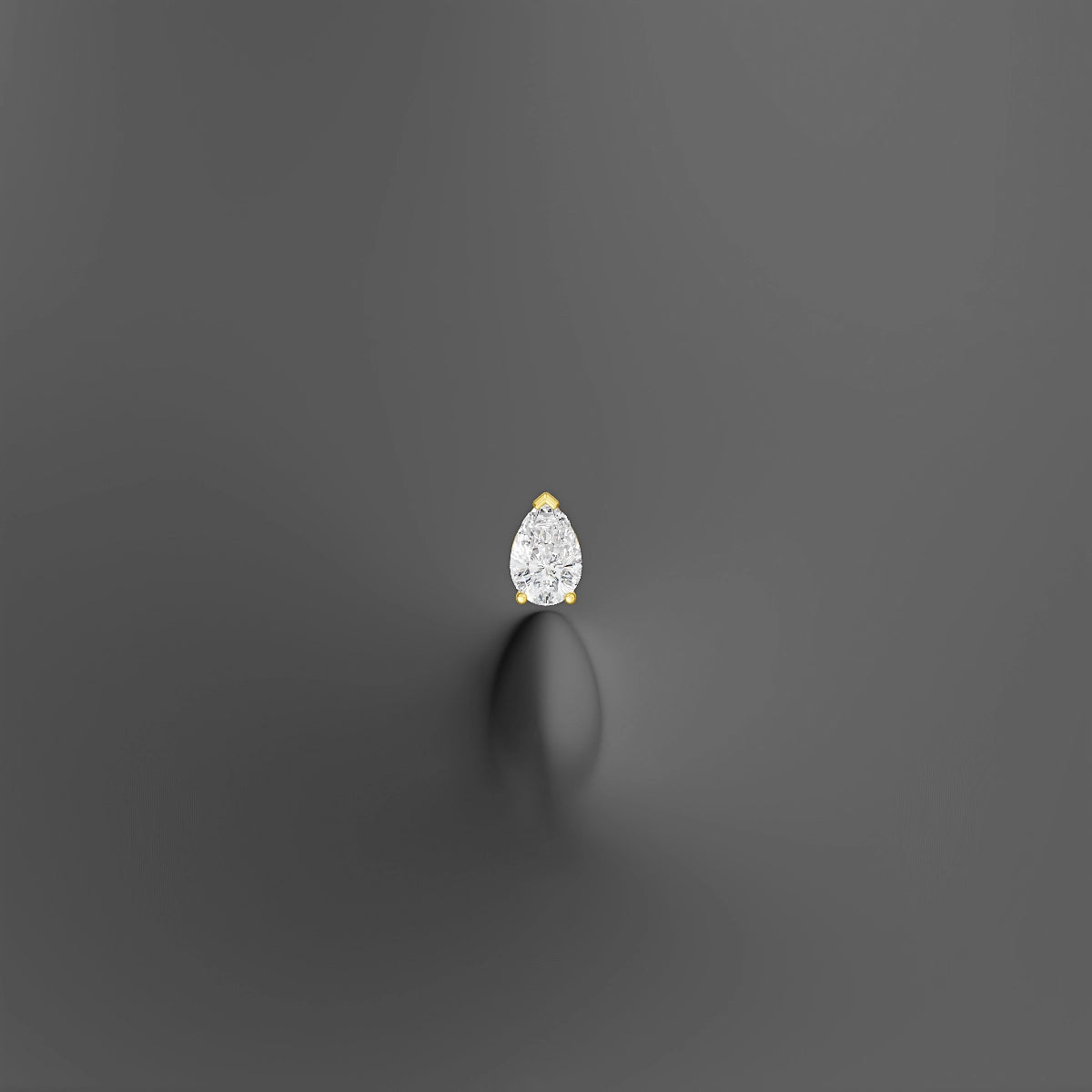 Livia | 18k Yellow Gold 7 mm 8 mm Diamond Floating Navel Piercing