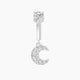 Luna | Moon Diamond Rook Piercing