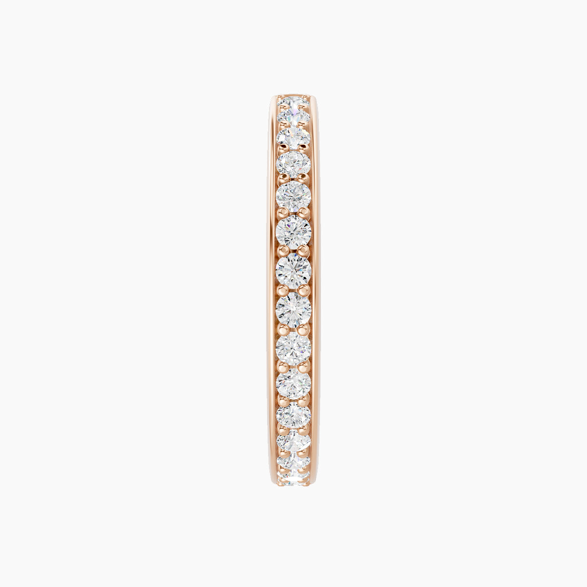 Lyssa | 18k Rose Gold 11 mm Diamond Hoop Piercing
