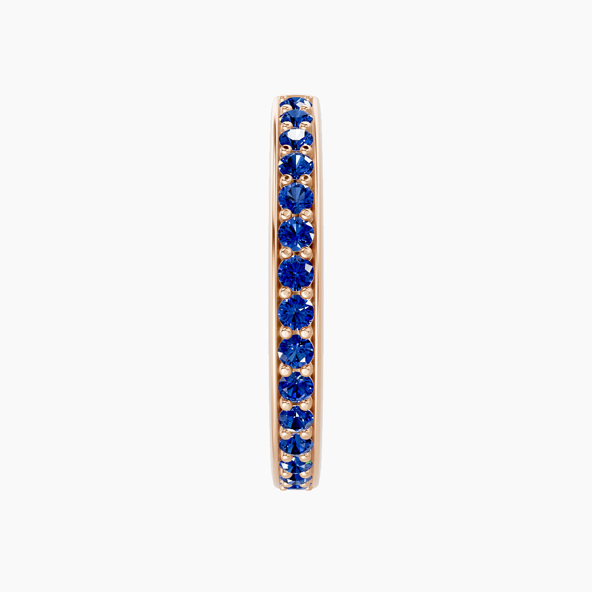 Lyssa | 18k Rose Gold 11 mm Sapphire Hoop Piercing