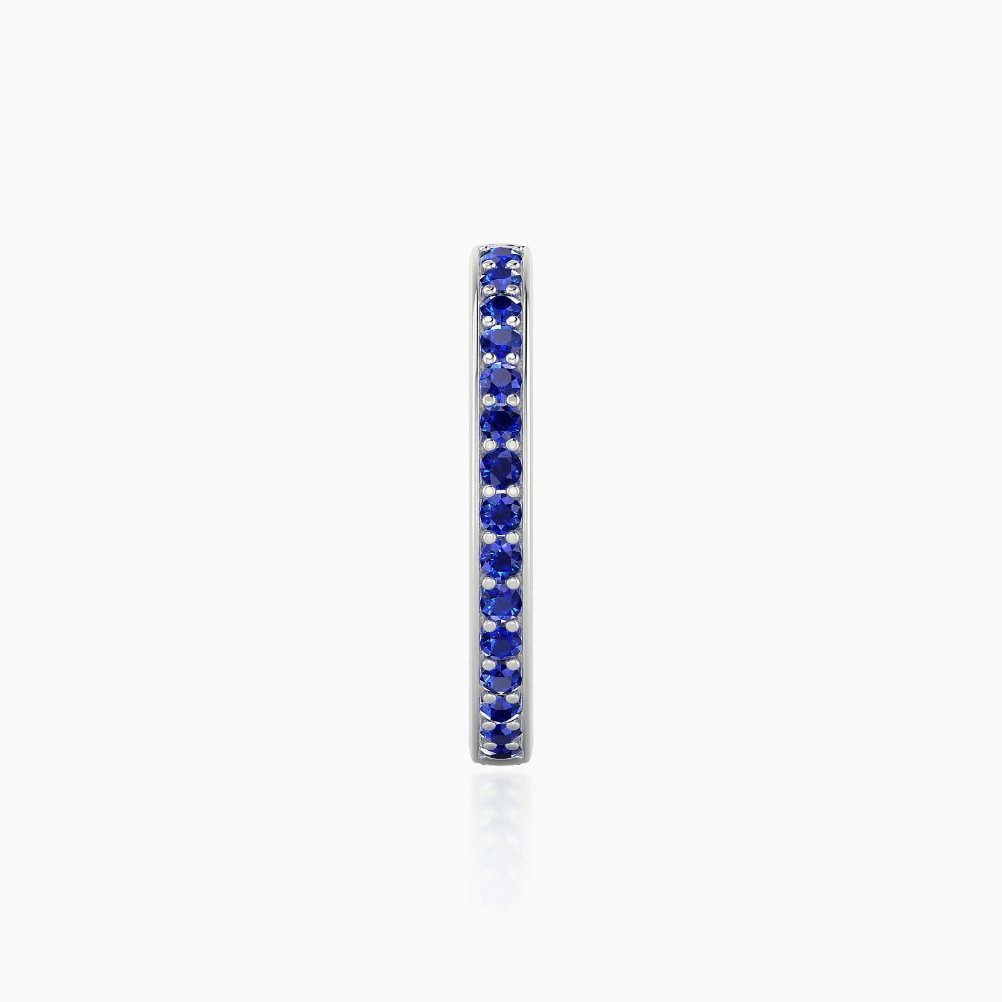 Lyssa | 18k White Gold 11 mm Sapphire Hoop Piercing