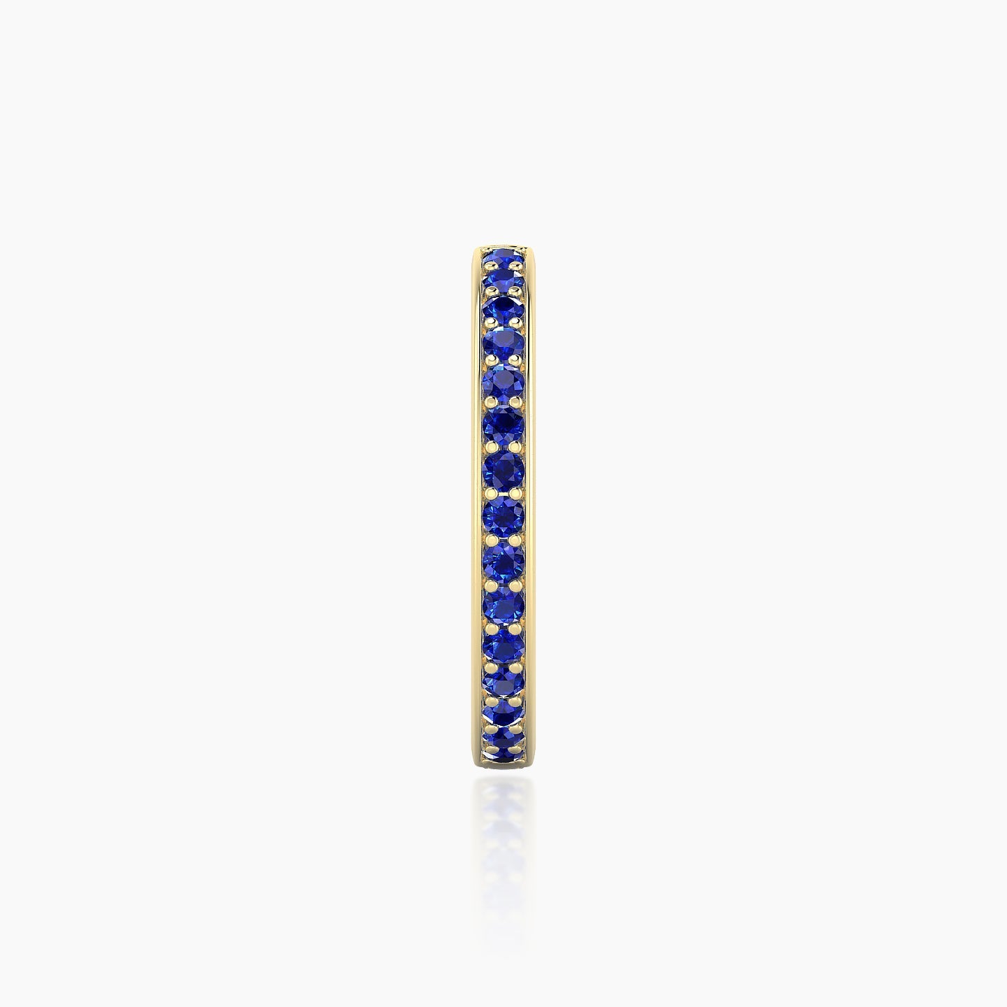 Lyssa | 18k Yellow Gold 11 mm Sapphire Hoop Piercing