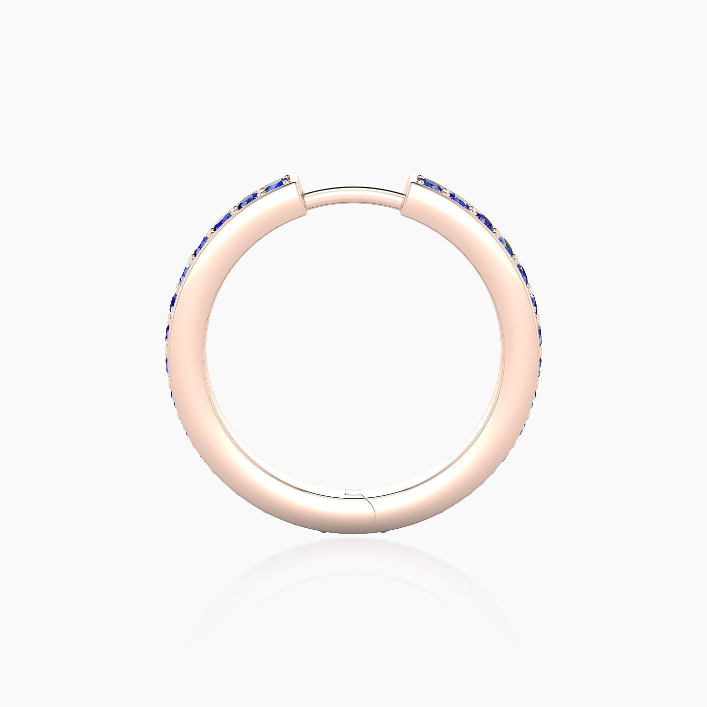 Lyssa | 18k Rose Gold 11 mm Sapphire Hoop Piercing