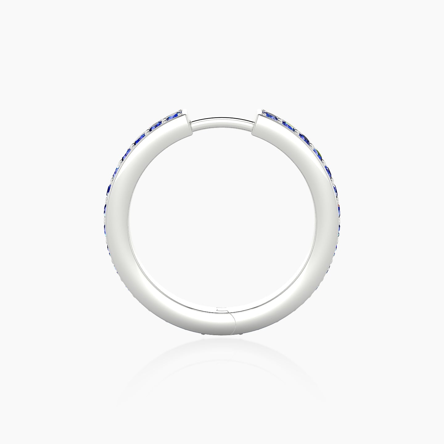 Lyssa | 18k White Gold 11 mm Sapphire Hoop Piercing