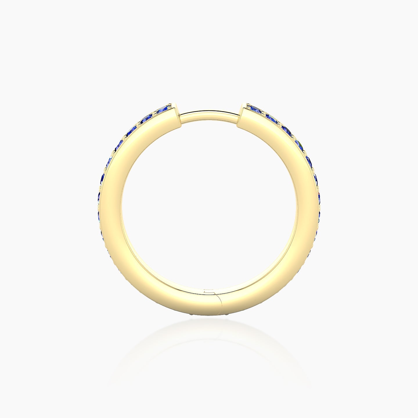 Lyssa | 18k Yellow Gold 11 mm Sapphire Hoop Piercing