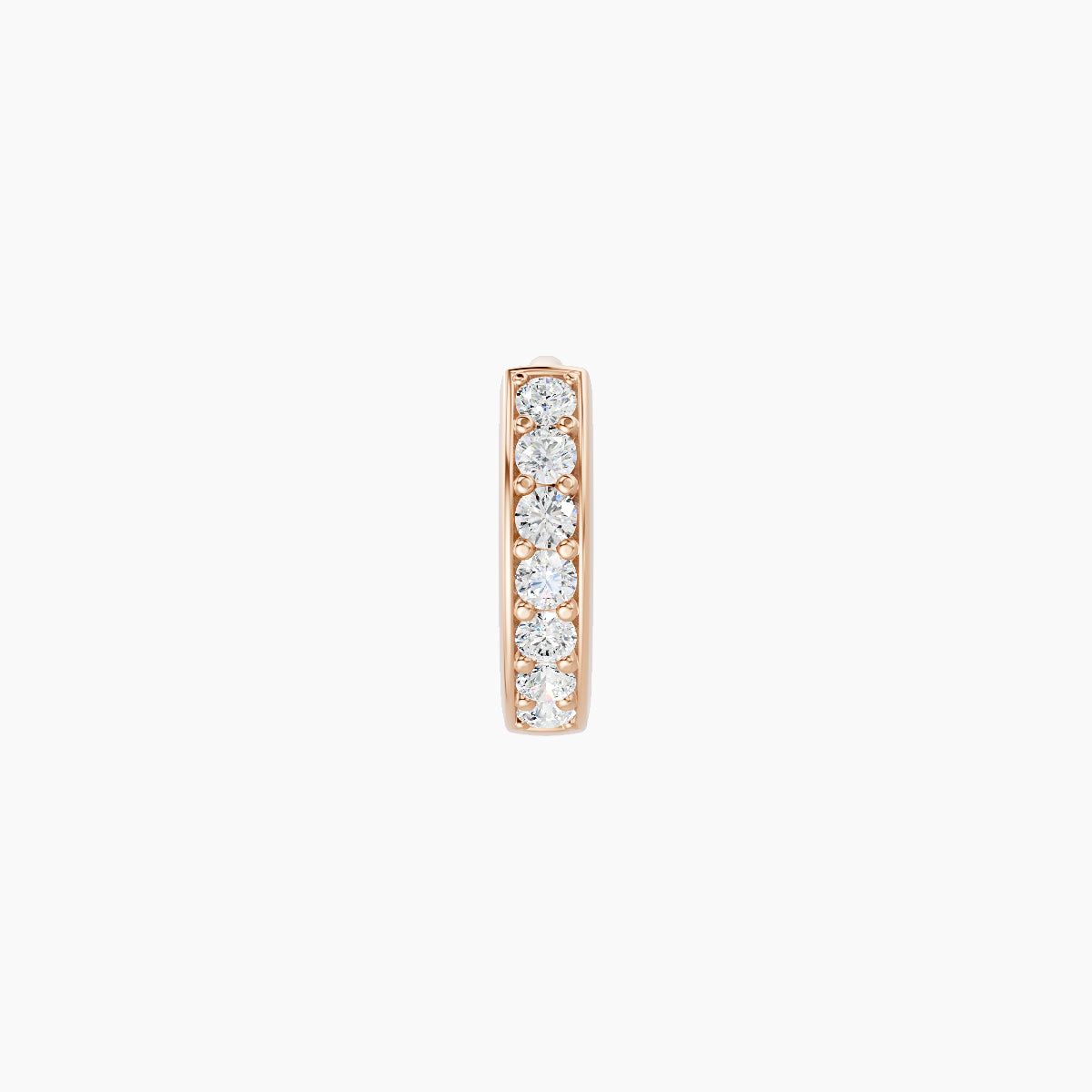 Lyssa | 18k Rose Gold 5 mm Diamond Hoop Piercing