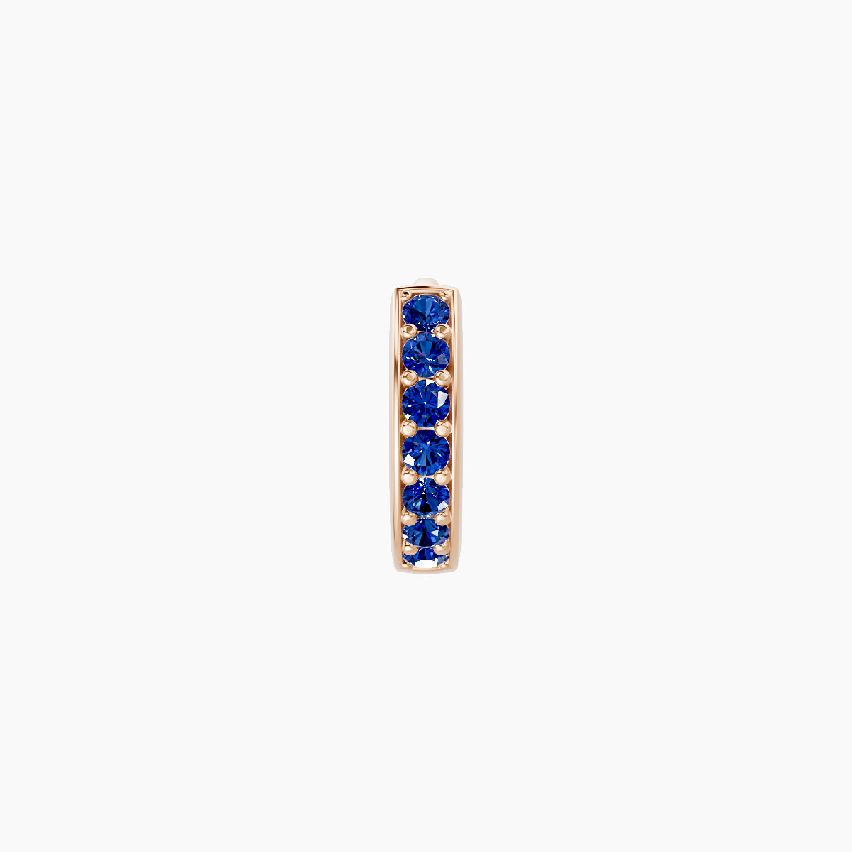 Lyssa | 18k Rose Gold 5 mm Sapphire Hoop Piercing