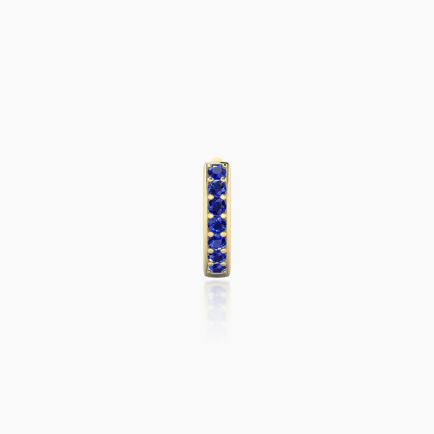 Lyssa | 18k Yellow Gold 5 mm Sapphire Hoop Piercing