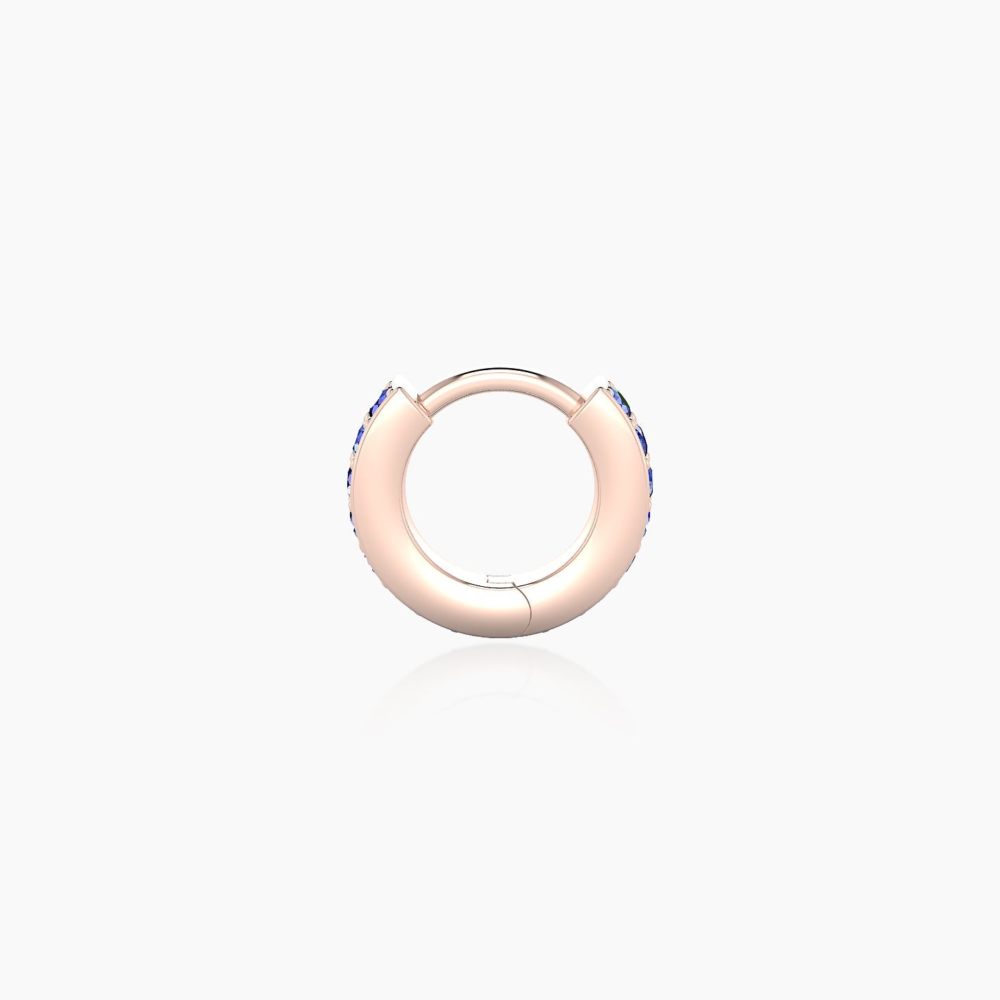 Lyssa | 18k Rose Gold 5 mm Sapphire Hoop Piercing