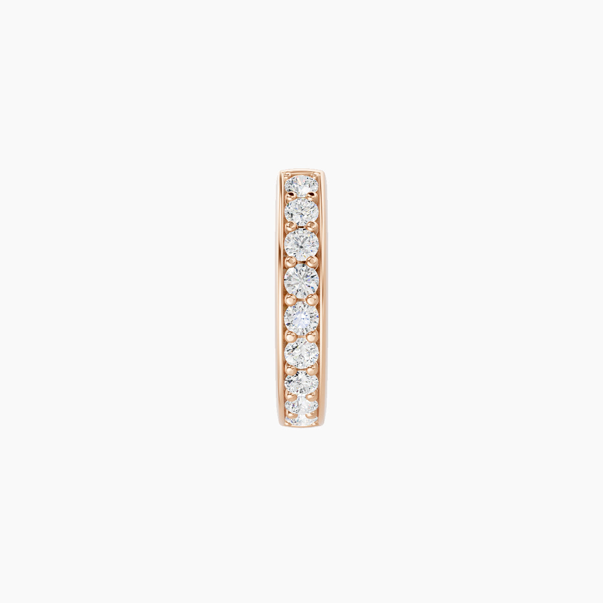 Lyssa | 18k Rose Gold 6.5 mm Diamond Hoop Piercing