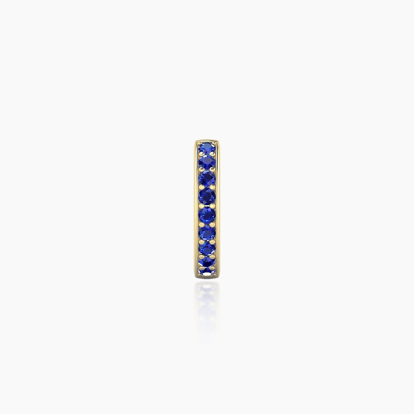 Lyssa | 18k Yellow Gold 6.5 mm Sapphire Hoop Piercing