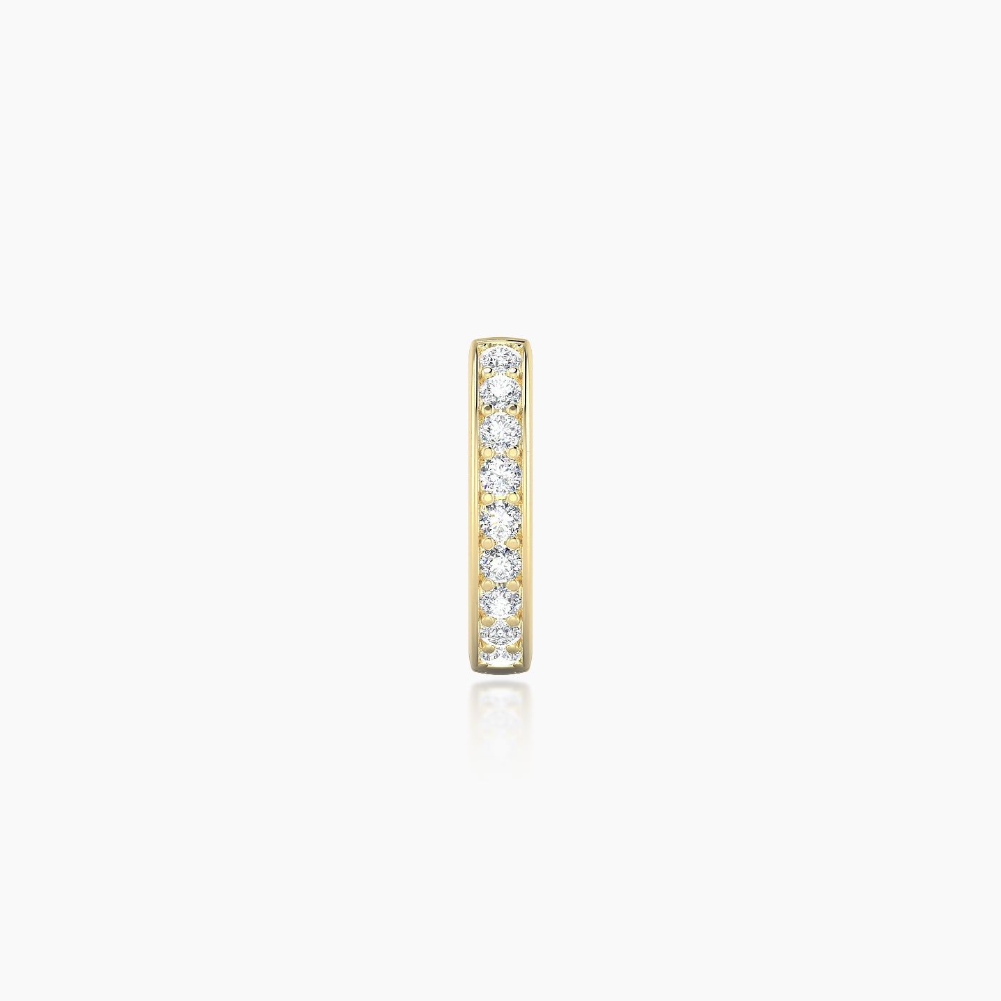 Lyssa | 18k Yellow Gold 6.5 mm Diamond Nose Ring Piercing