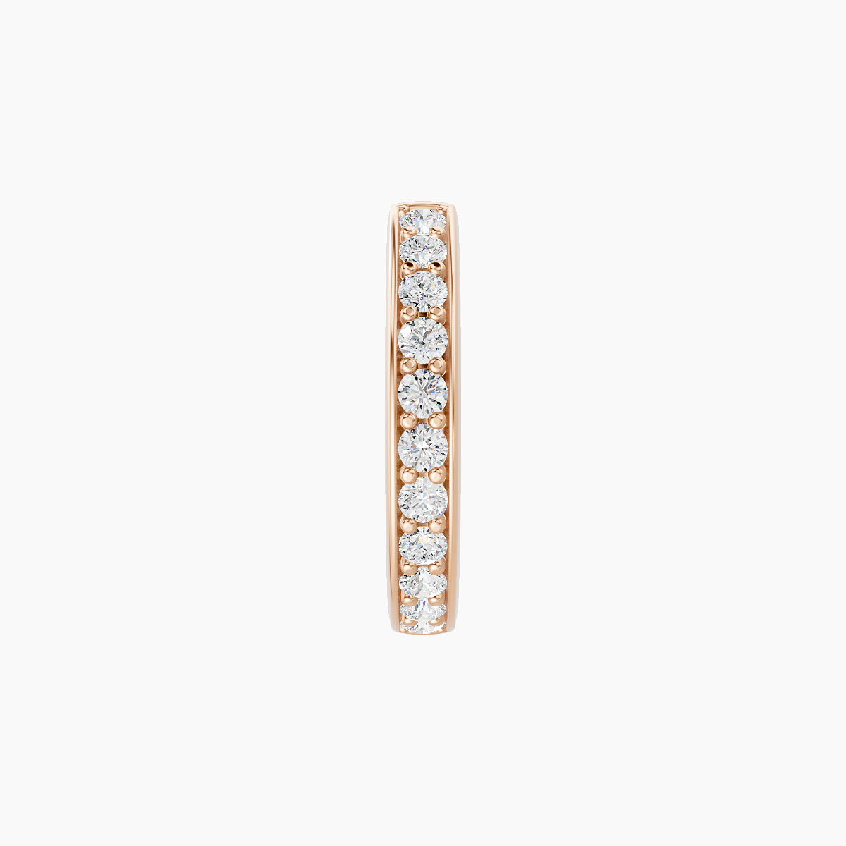 Lyssa | 18k Rose Gold 8 mm Diamond Hoop Piercing