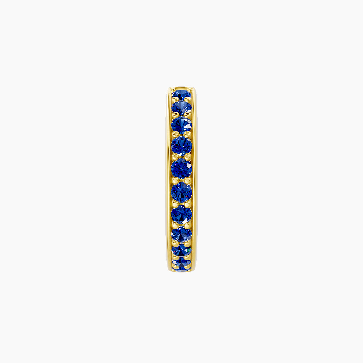 Lyssa | 18k Yellow Gold 8 mm Sapphire Hoop Piercing