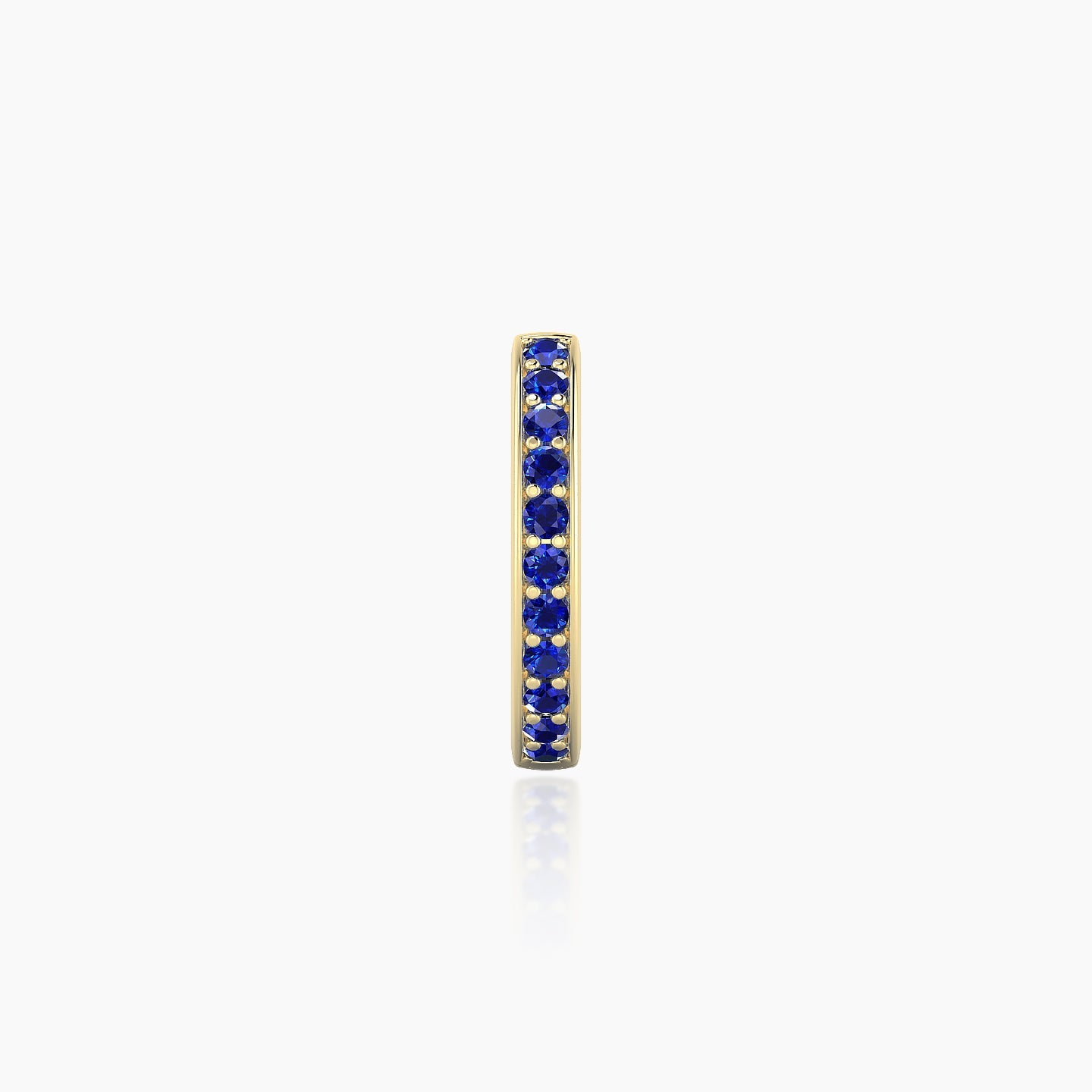 Lyssa | 18k Yellow Gold 8 mm Sapphire Hoop Piercing