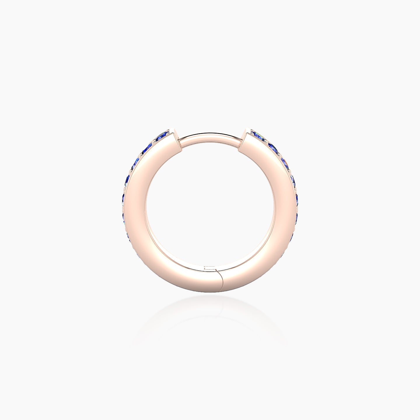 Lyssa | 18k Rose Gold 8 mm Sapphire Hoop Piercing