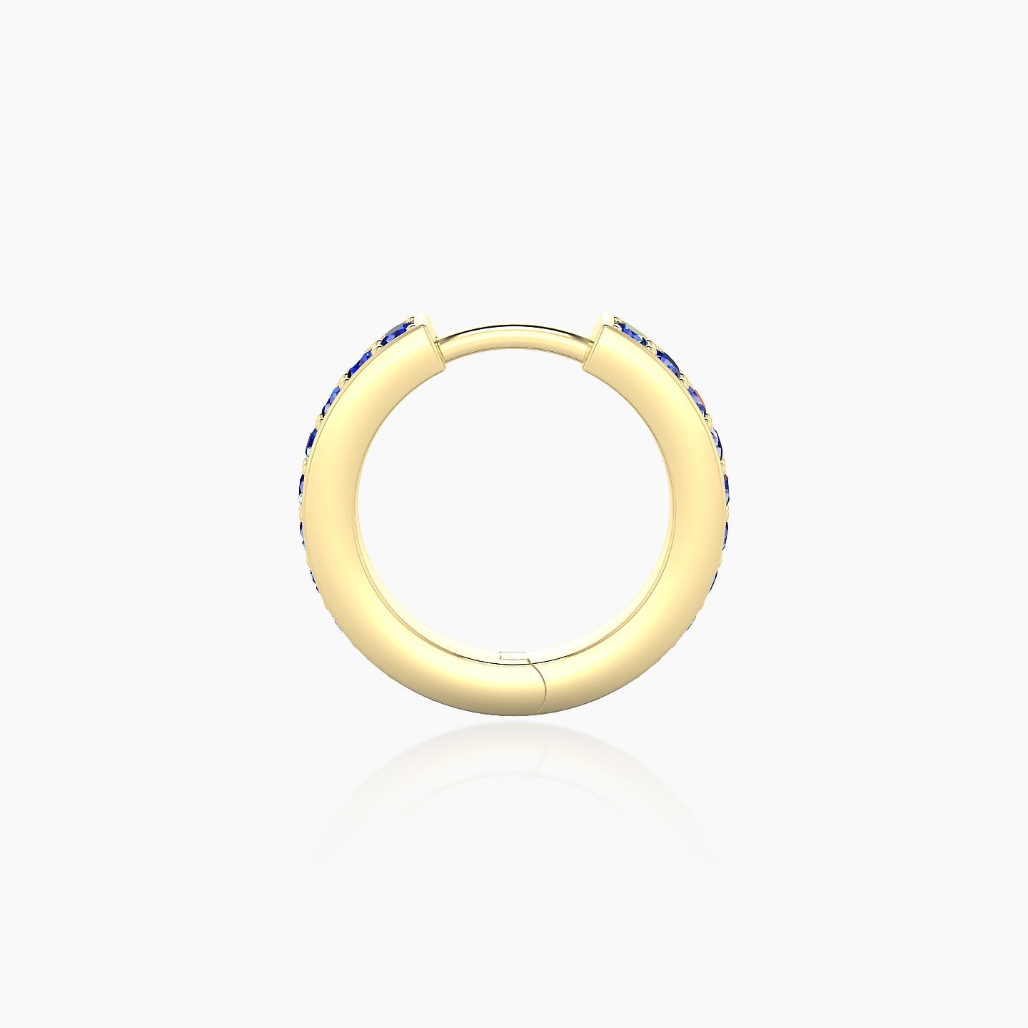 Lyssa | 18k Yellow Gold 8 mm Sapphire Hoop Piercing