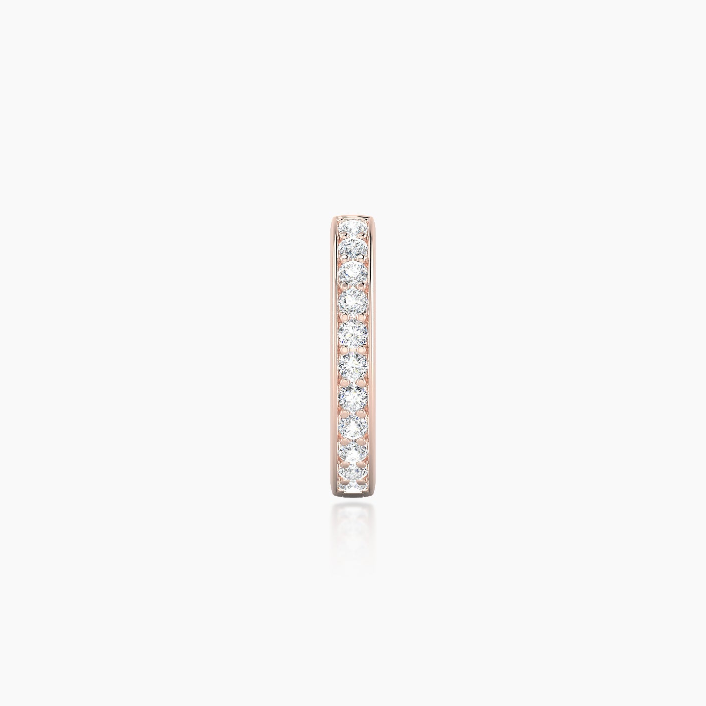 Lyssa | 18k Rose Gold 8 mm Diamond Nose Ring Piercing