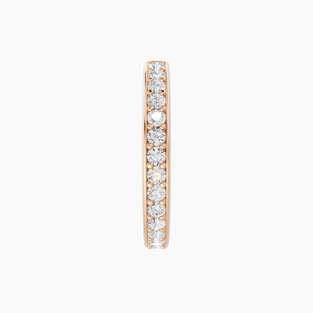 Lyssa | 18k Rose Gold 9.5 mm Diamond Hoop Piercing