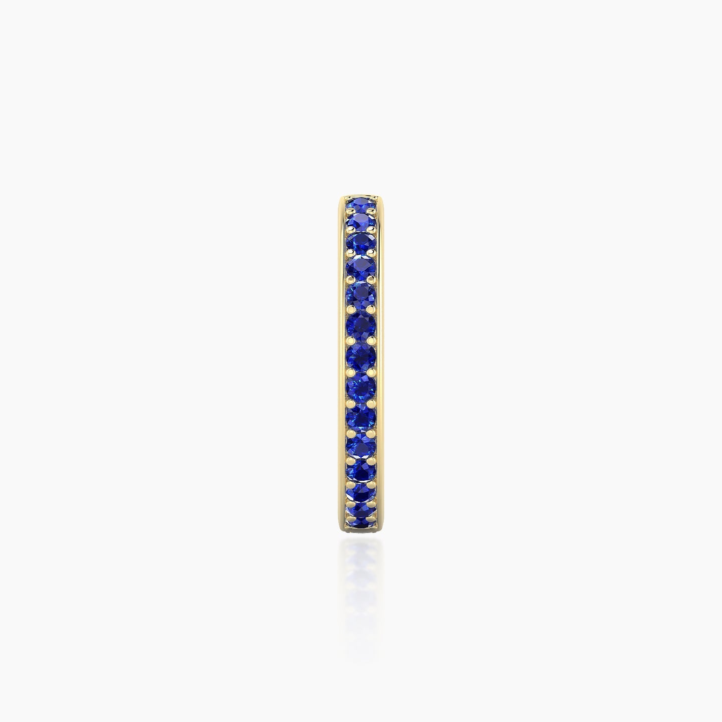 Lyssa | 18k Yellow Gold 9.5 mm Sapphire Hoop Piercing